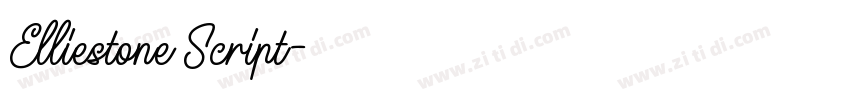 Elliestone Script字体转换 Elliestone Script字体转换